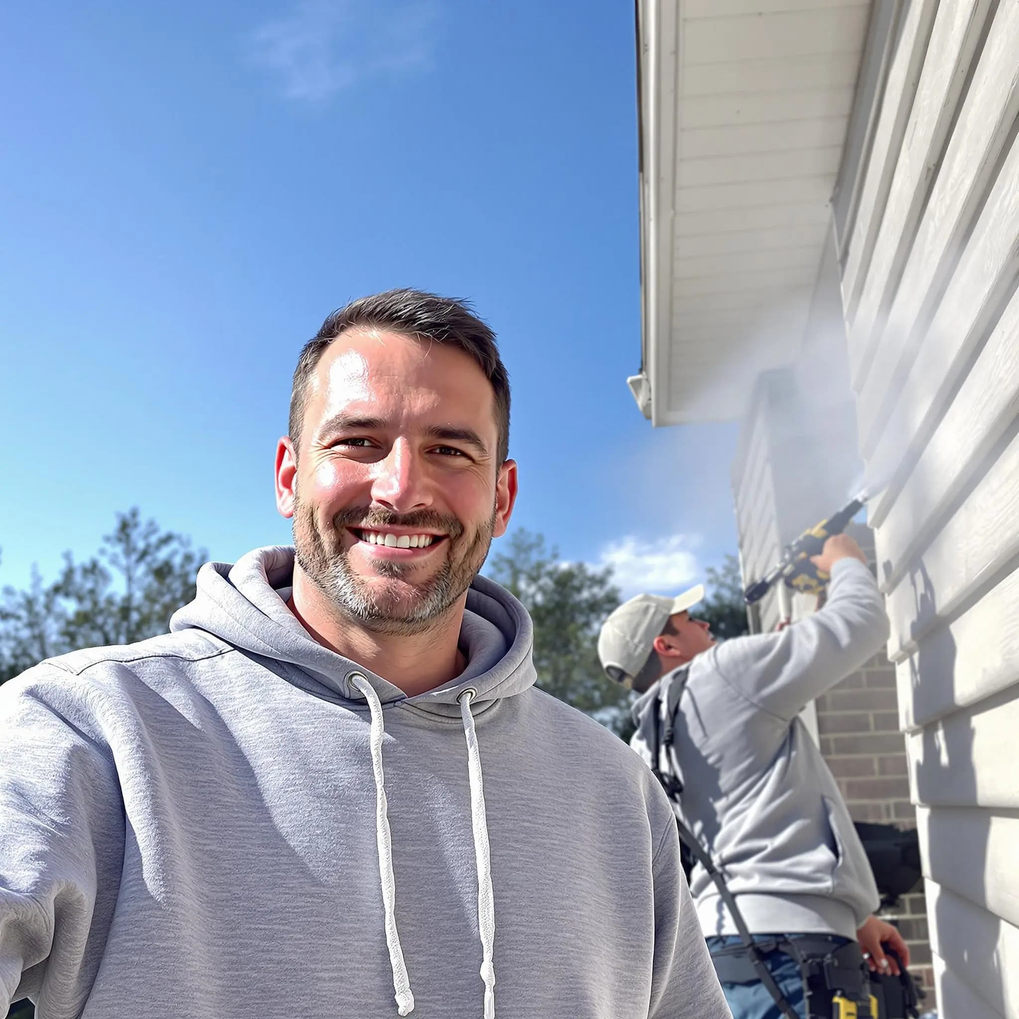 The North Ridgeville Power Washing team.